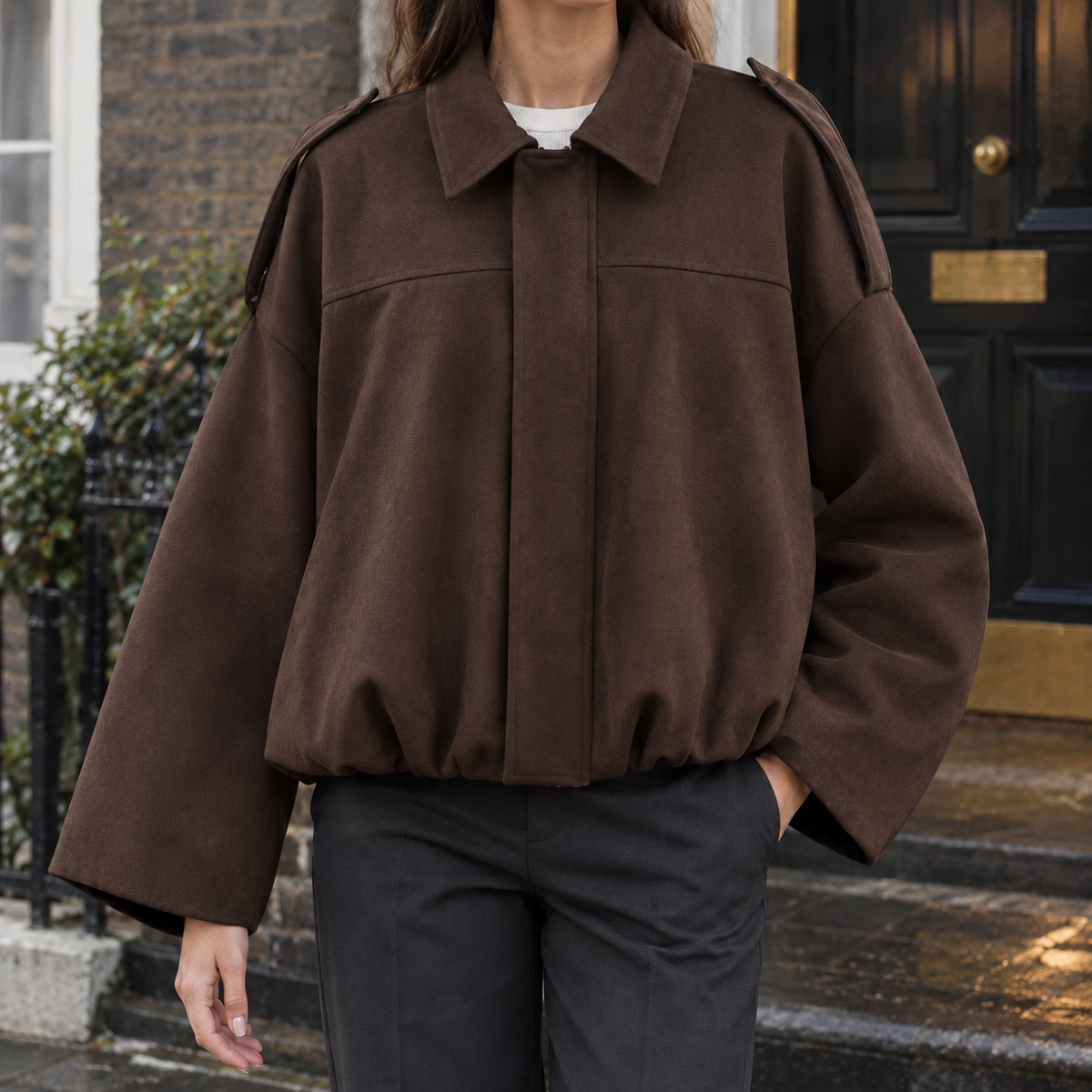 Gwendolyn Faux Suede Jacket