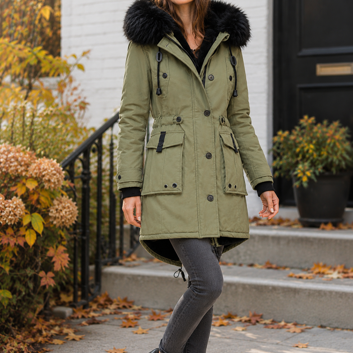 April-Marie Cinched Overcoat