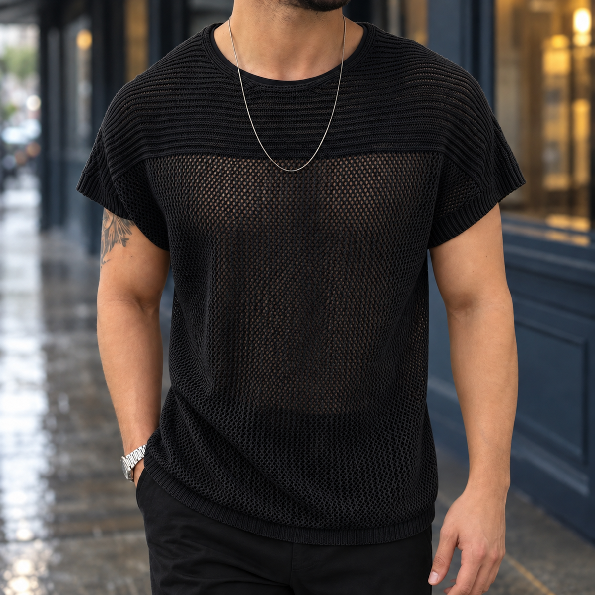 Fraser Open-Knit Top