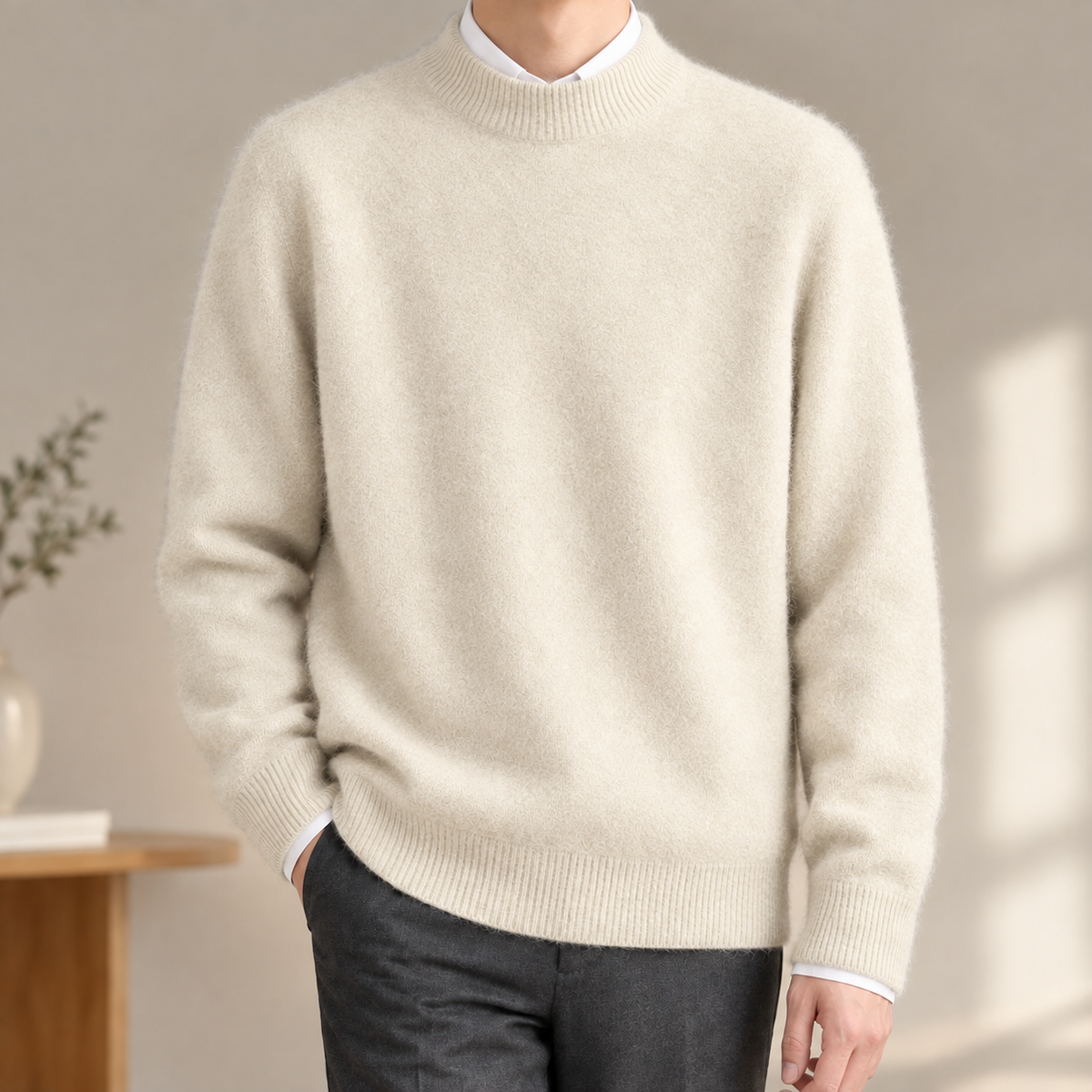 Mateo-Reid Mock Neck Sweater