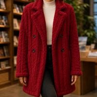 Hazel-Kate Cable Texture Coat