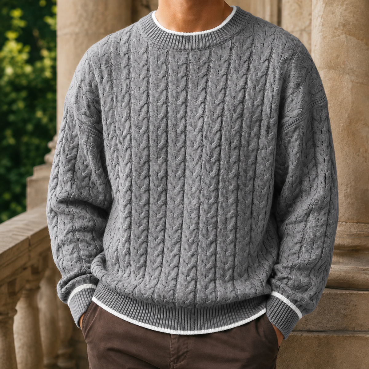 Luca-Jude Cable Knit Sweater