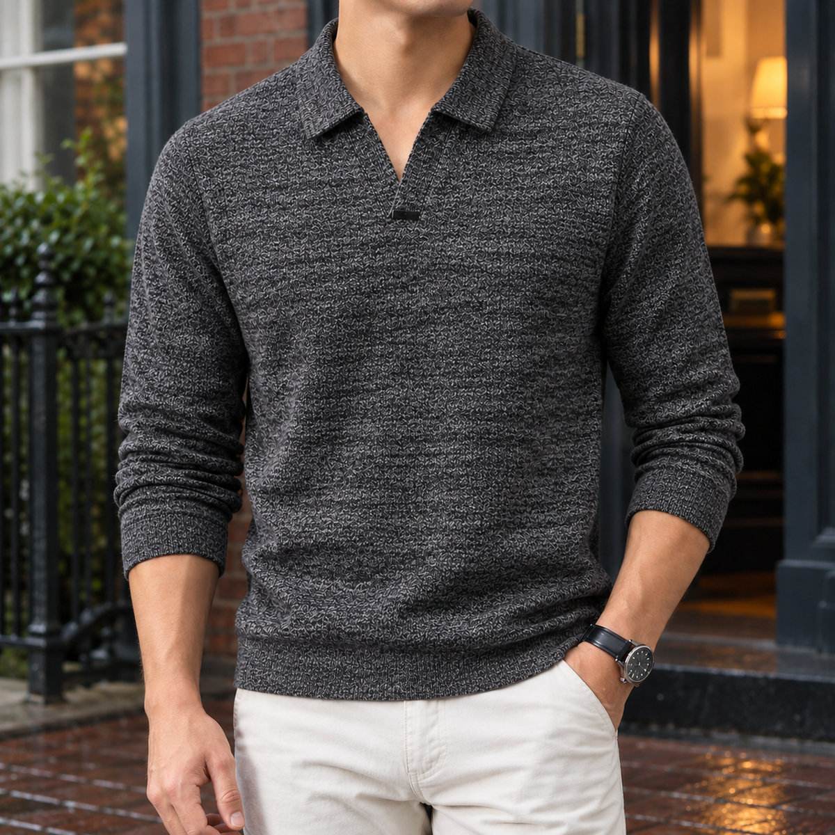 Edward Open Collar Sweater