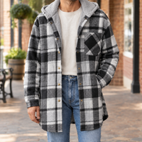 Fabian-Wren Hooded Plaid Jacket