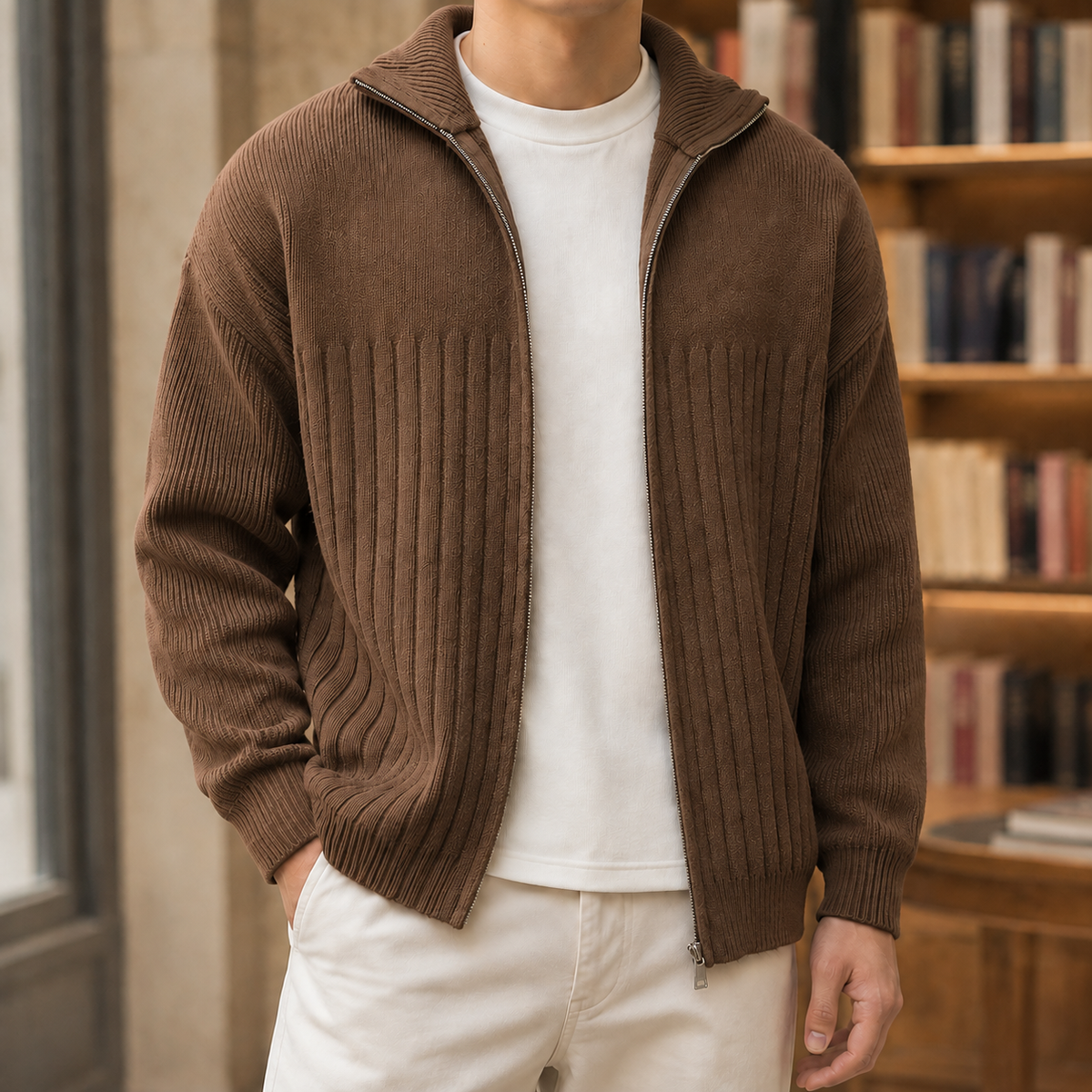 Theo-Reid Ribbed Jacket