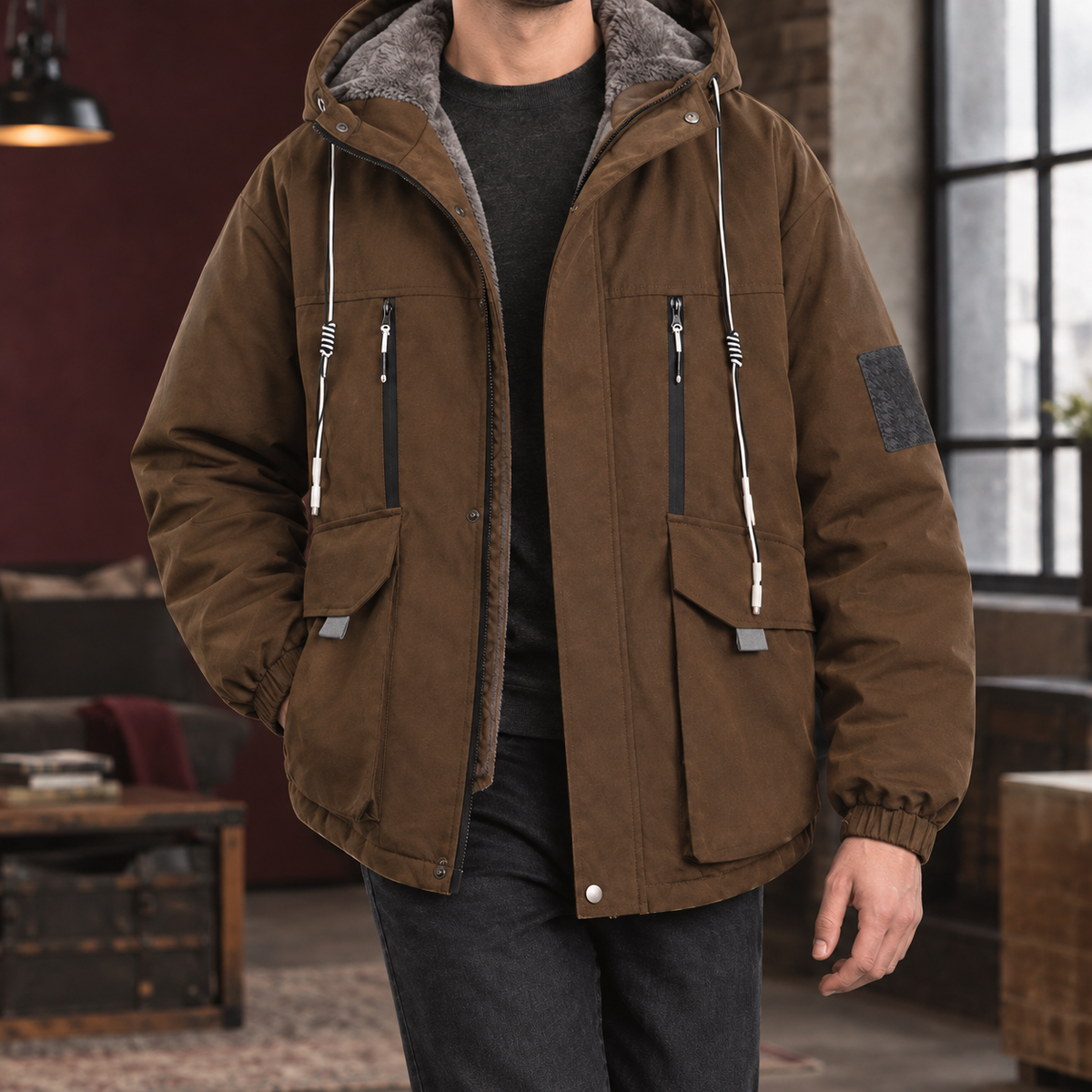 Roman-West Fleece-Lined Jacket