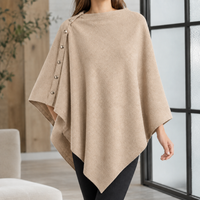 Padbury Buttoned Poncho