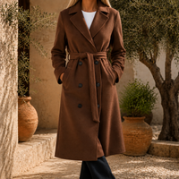Adele-Grace Belted Overcoat