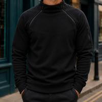 Ambrose-Stone Zip Neck Sweater
