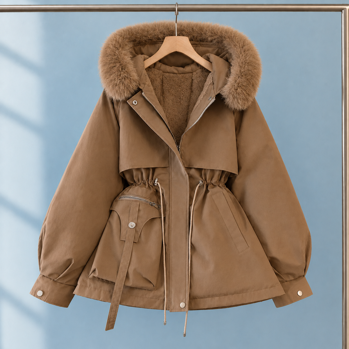 Sabina-Jade Faux Fur Trim Parka