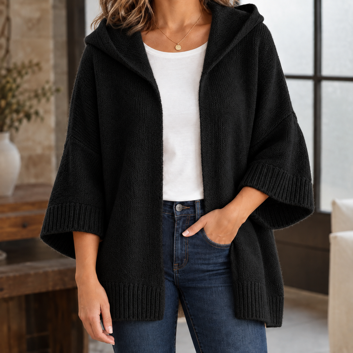 Valerie-Jane Hooded Cardigan