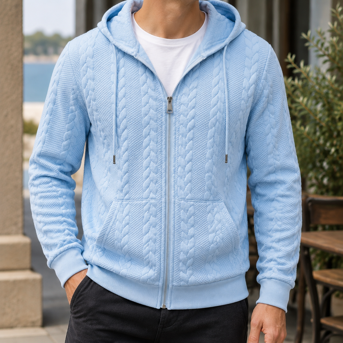 Gideon Textured Hoodie