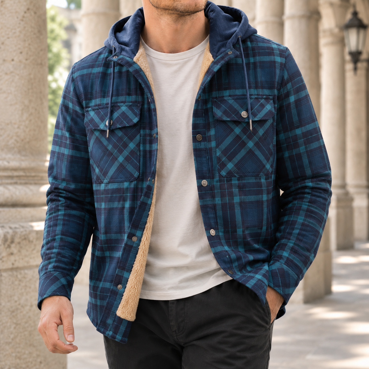 Tristan-Rhys Sherpa-Lined Jacket