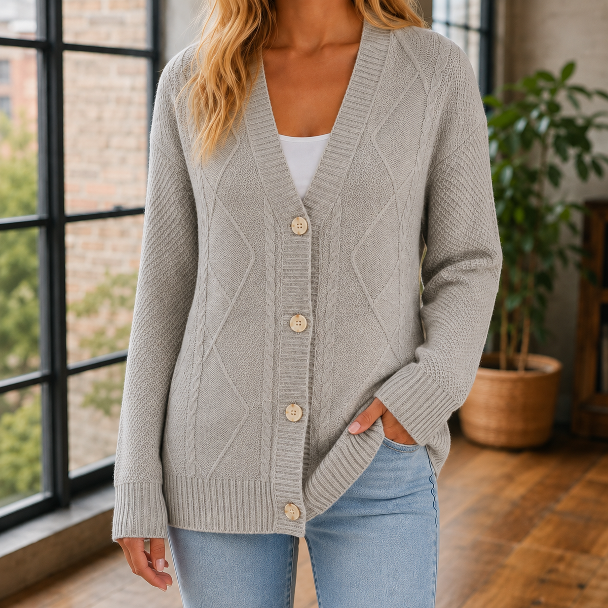 Evelina-Rae Cable Knit Sweater