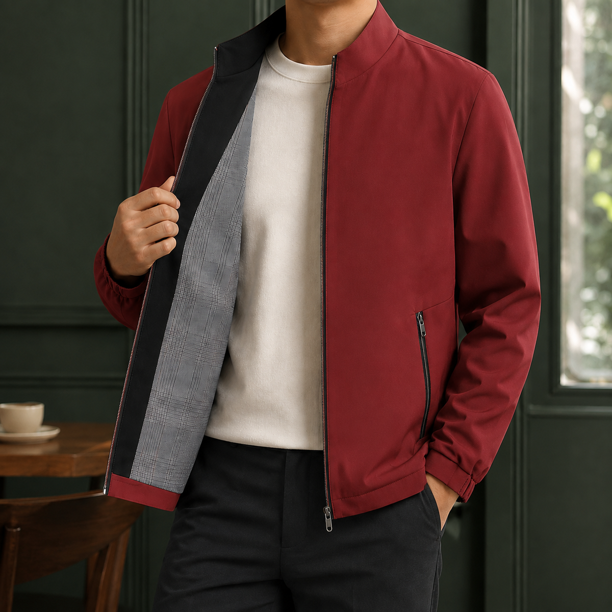 Theodric Stand Collar Jacket