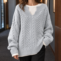 Fernanda-Pearl Cable Sweater