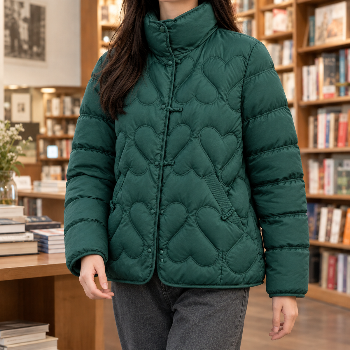 Severine-Eve Heart Quilted Jacket
