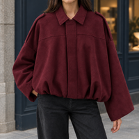 Sasha Faux Suede Bomber Jacket