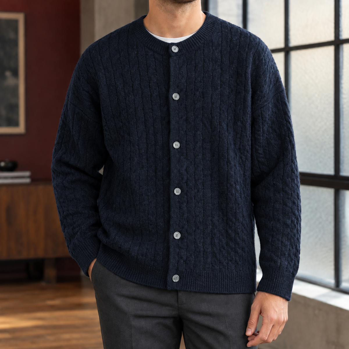 Jayden-Tate Cable Cardigan