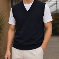 Louis V-Neck Wool Vest