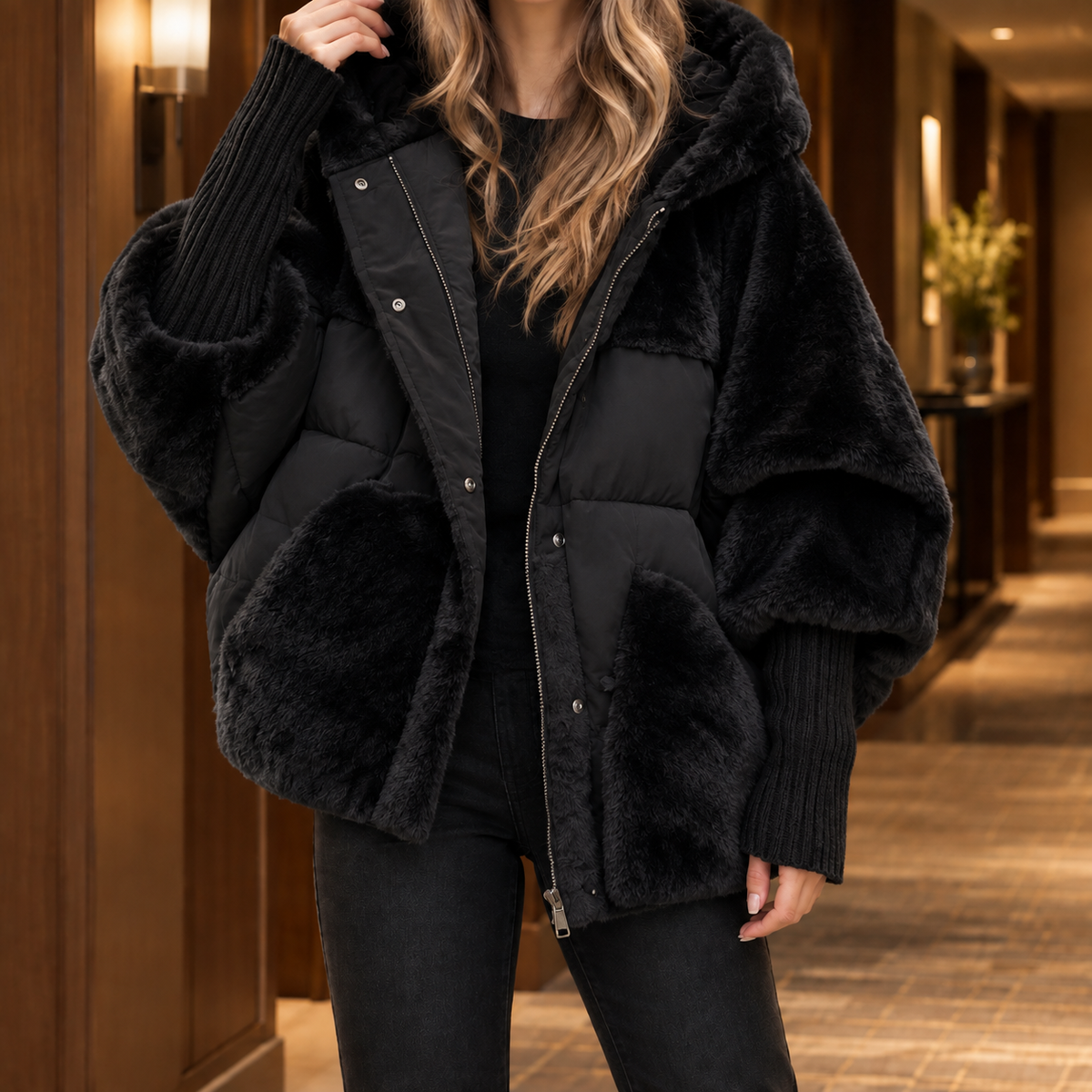 Ilaria-Kate Mixed Texture Jacket