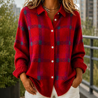 Faye Plaid Sweater