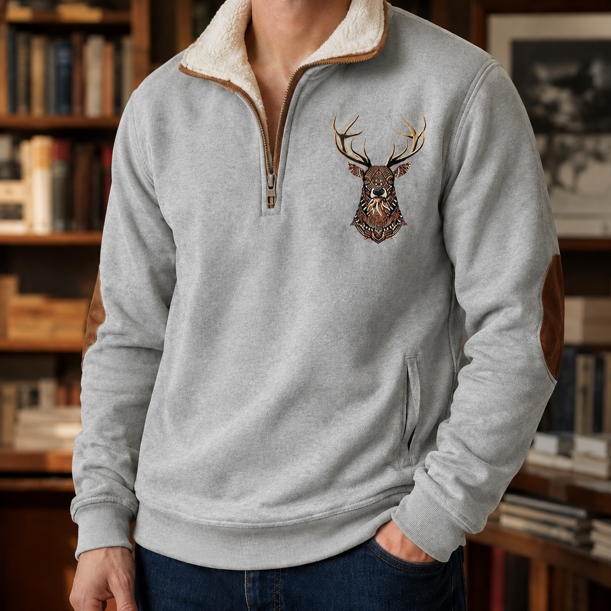 Ignatius-Jude Quarter Zip Sweater