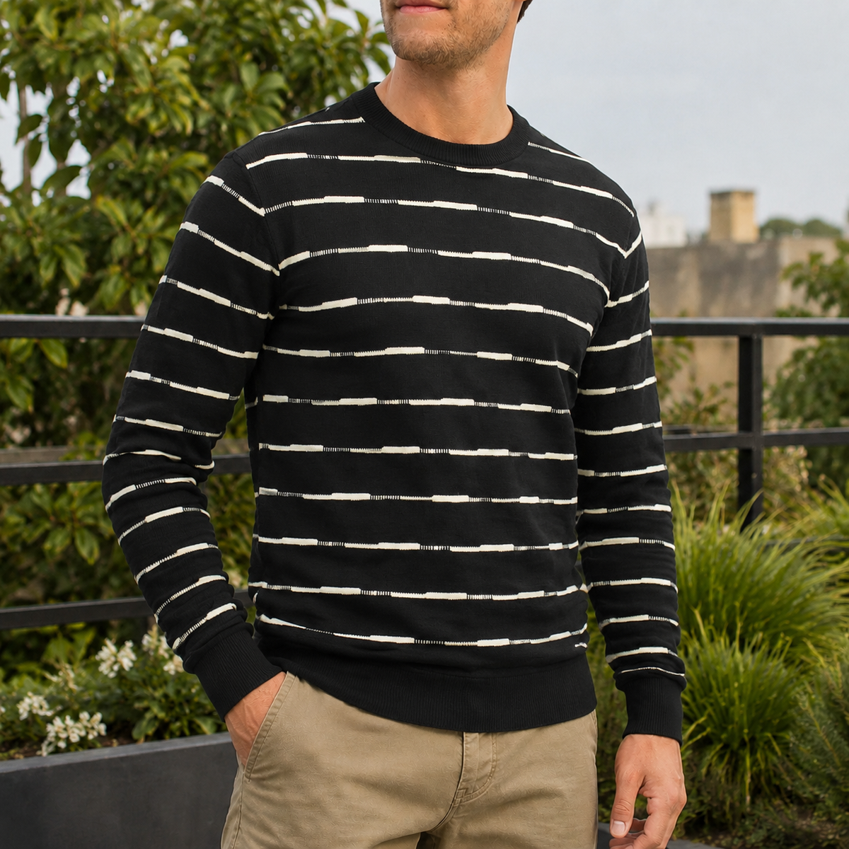 Edmund Textured Knit Sweater