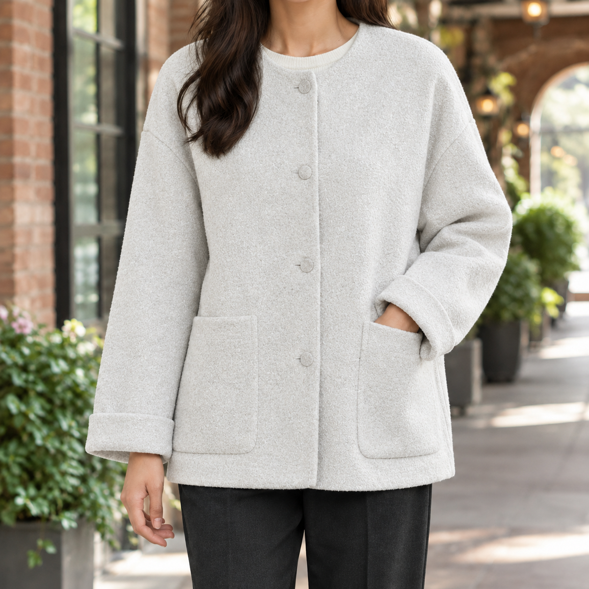 Angelique-Lane Relaxed Wool Jacket
