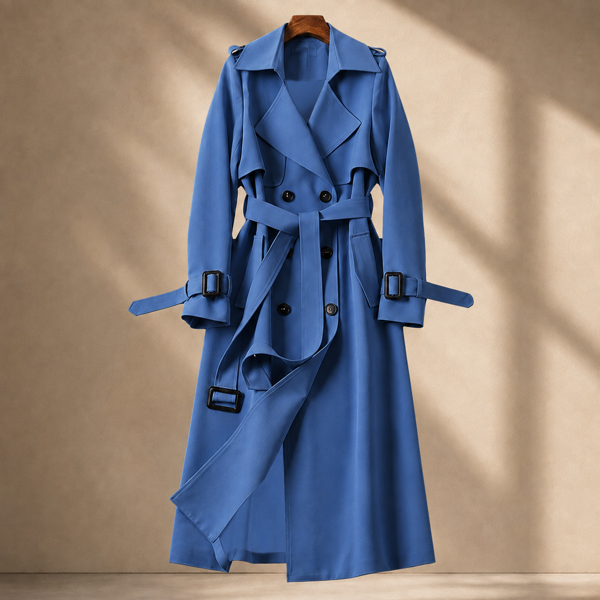 Camille-Pearl Belted Overcoat