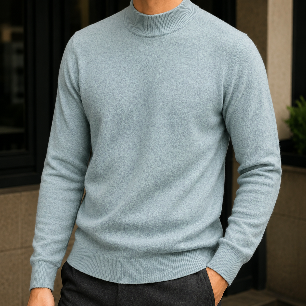 Nico-Ellis Mock Neck Sweater