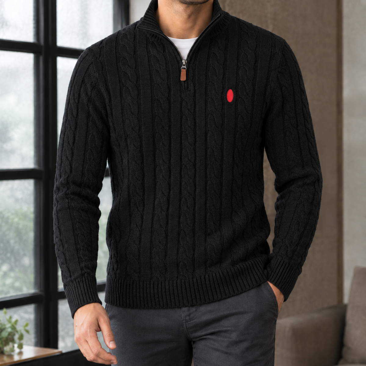 Freddie Cable Knit Sweater