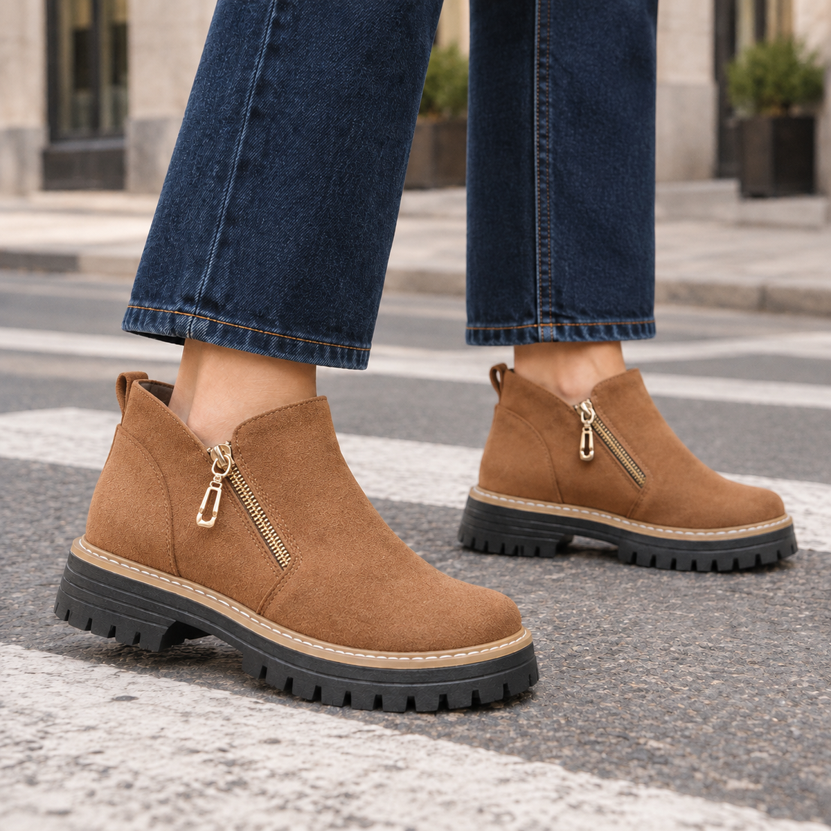 Pignatelli Faux Suede Ankle Boots