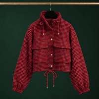 Fenna-Rose Houndstooth Utility Jacket