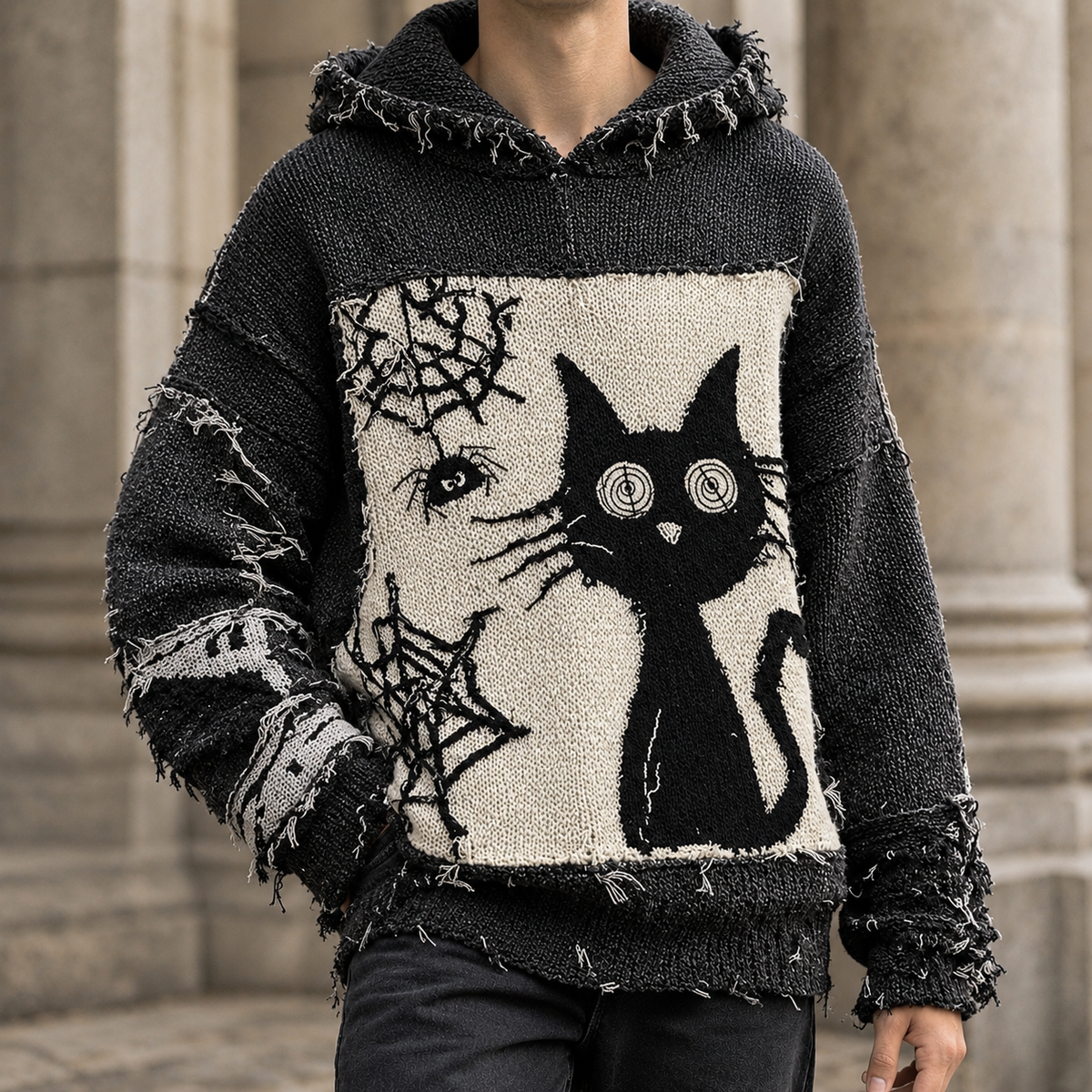 Valentin Cat Graphic Sweater