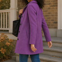 Alba-Sage Straight Cut Coat