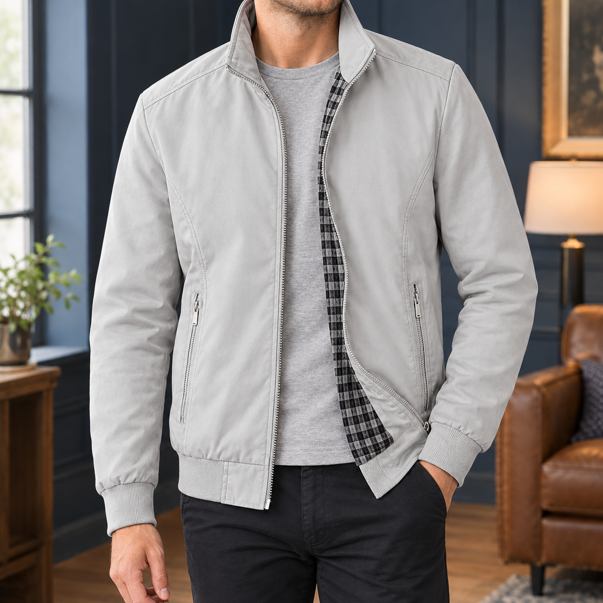 Joseph-Flynn Zip-Front Jacket
