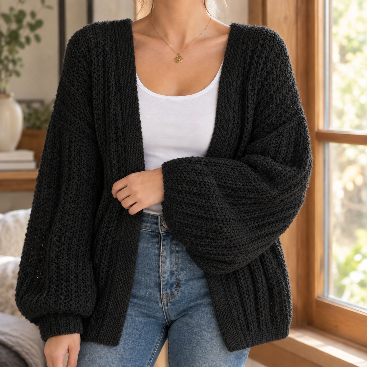 Eleanora-Jane Chunky Knit Cardigan