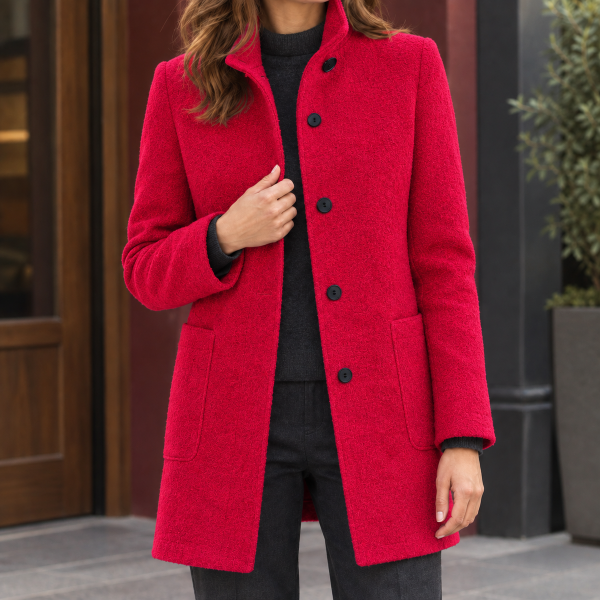 Becca Stand Collar Coat