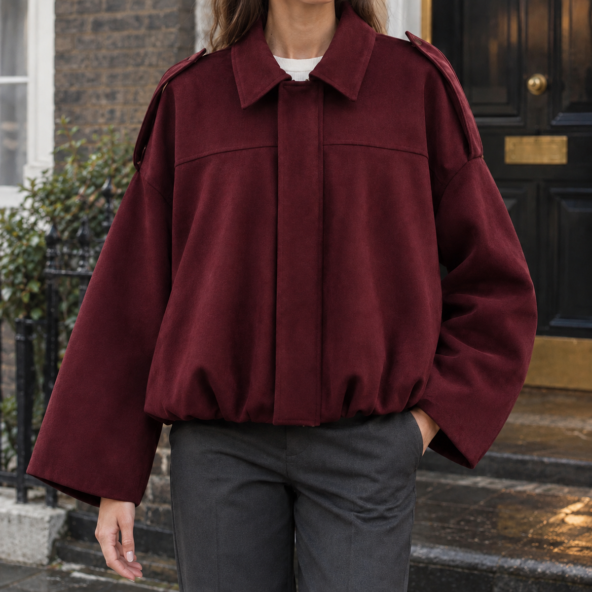 Gwendolyn Faux Suede Jacket