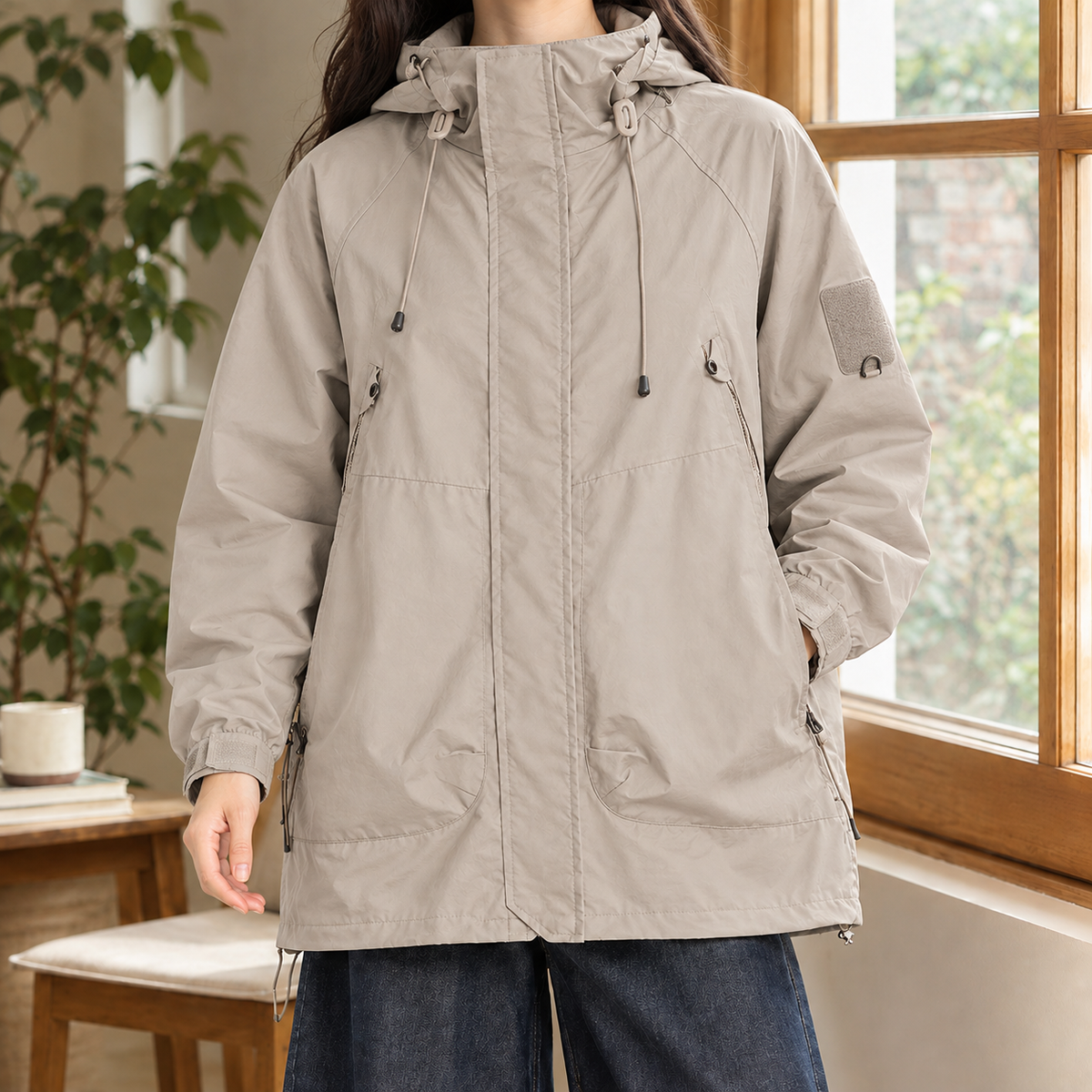 Arwen Hooded Utility Jacket