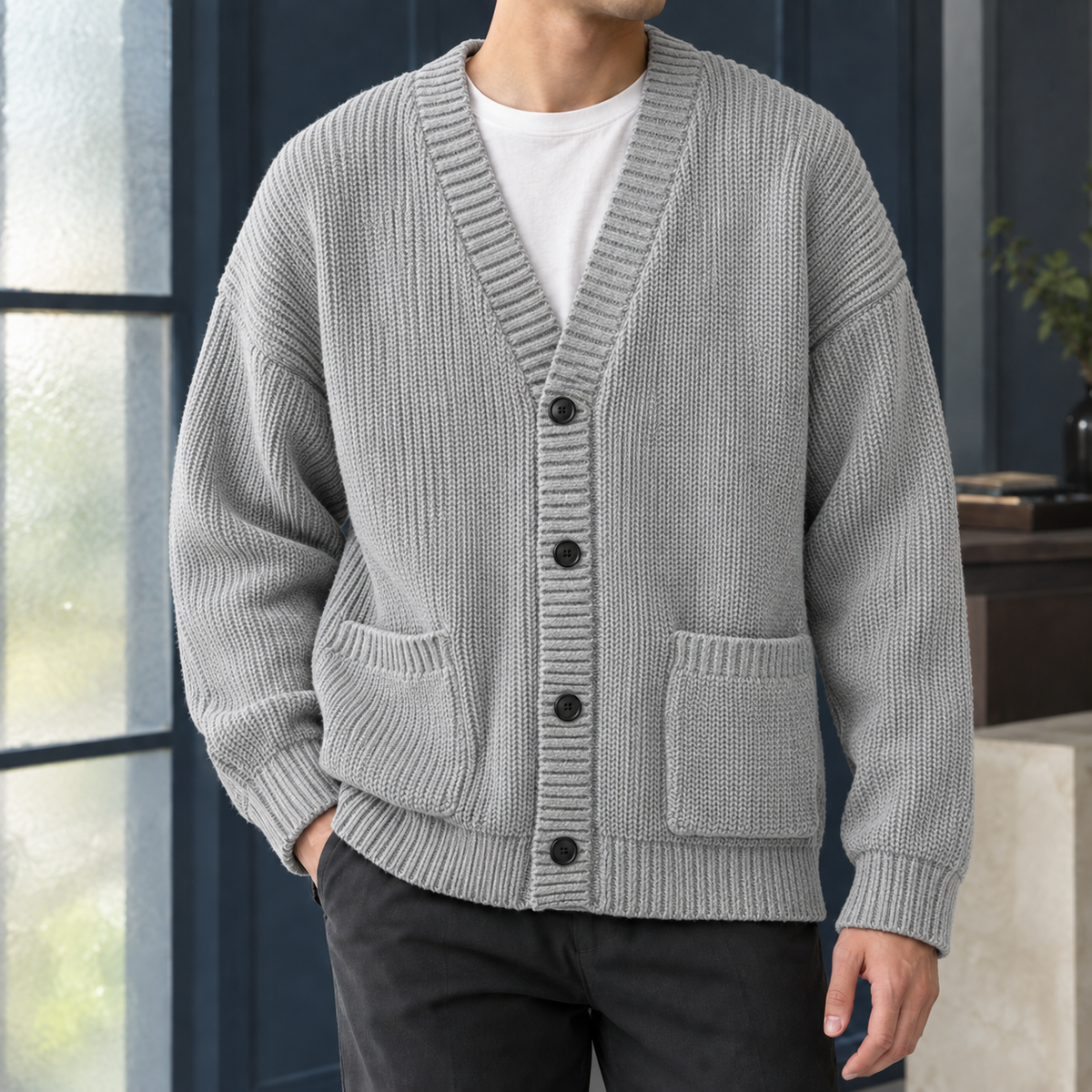 Freddie Ribbed Cardigan