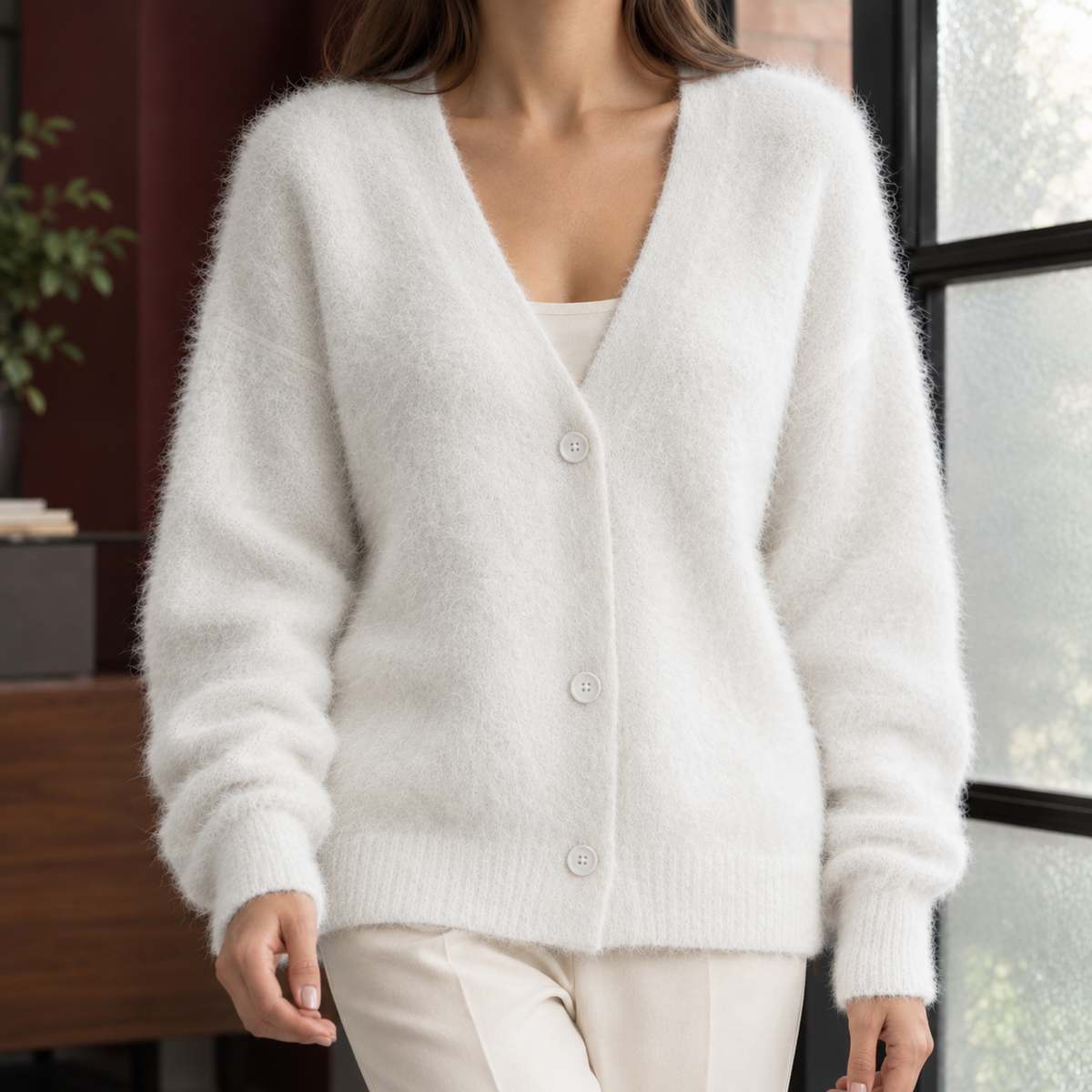 Zelie-Louise V-Neck Cardigan