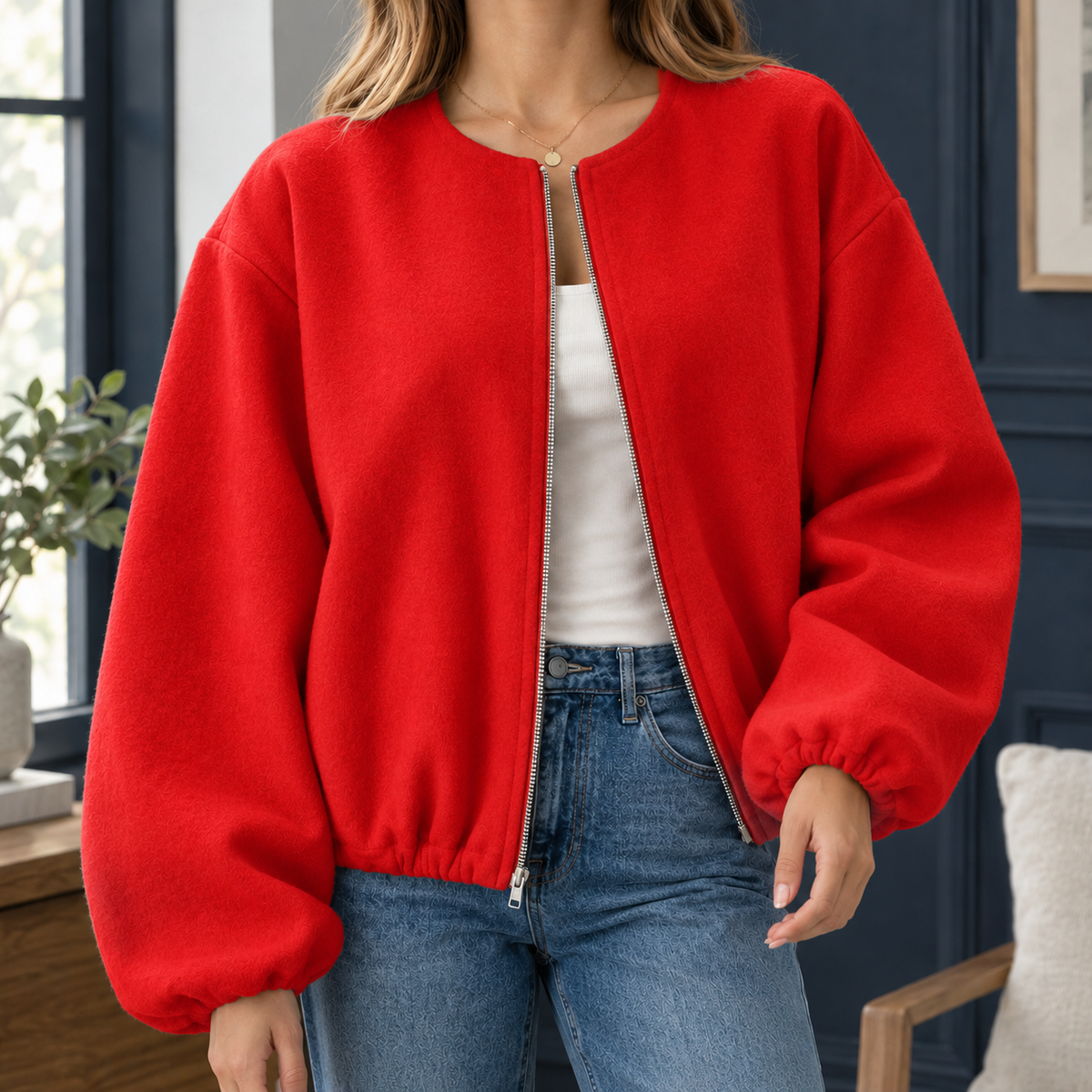 Laurel-Rae Balloon Sleeve Jacket