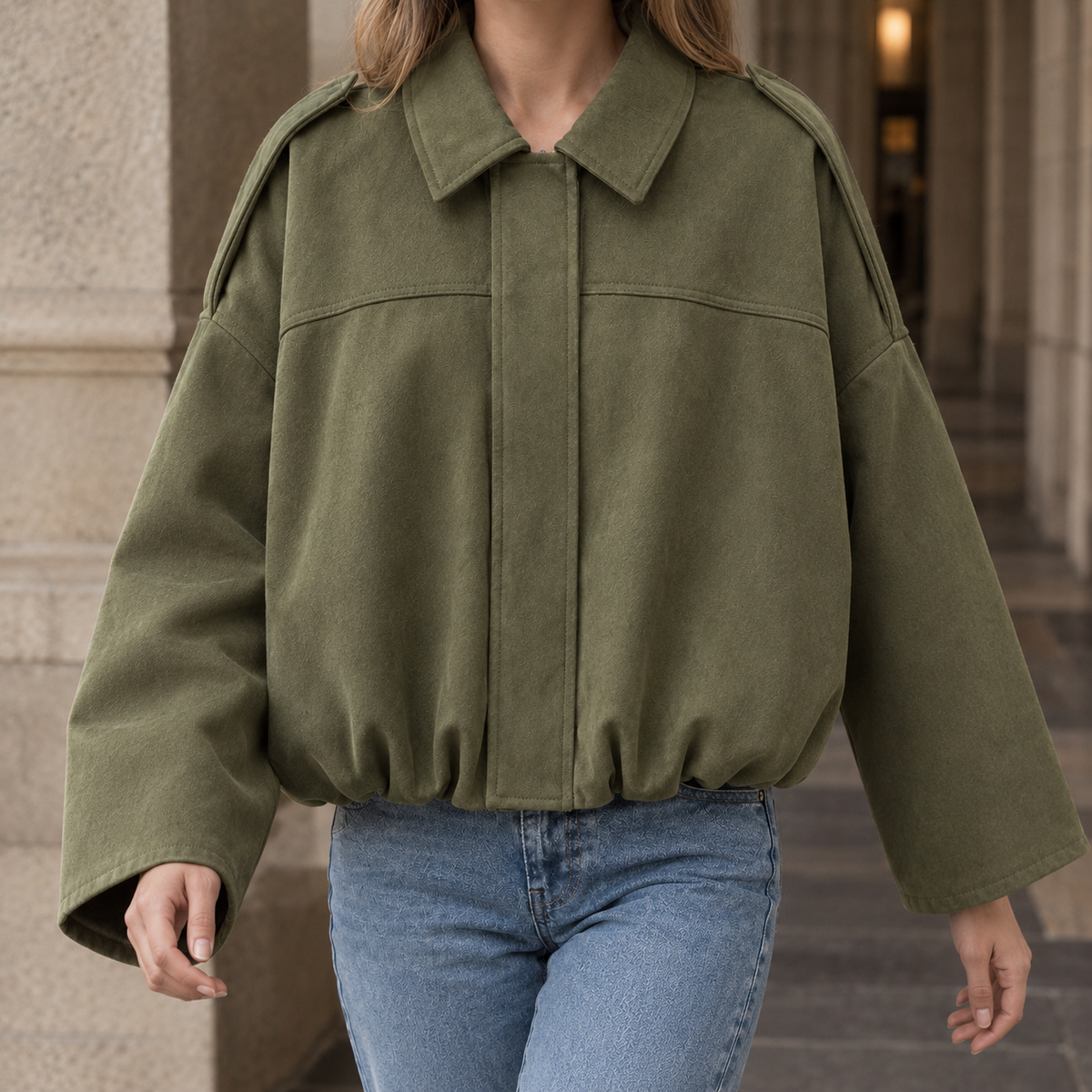 Magdalena-Kate Faux Suede Jacket