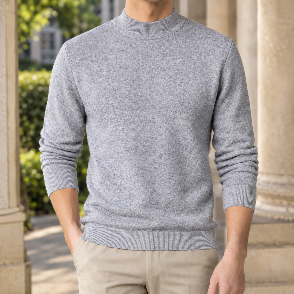 Hudson Mock Neck Sweater