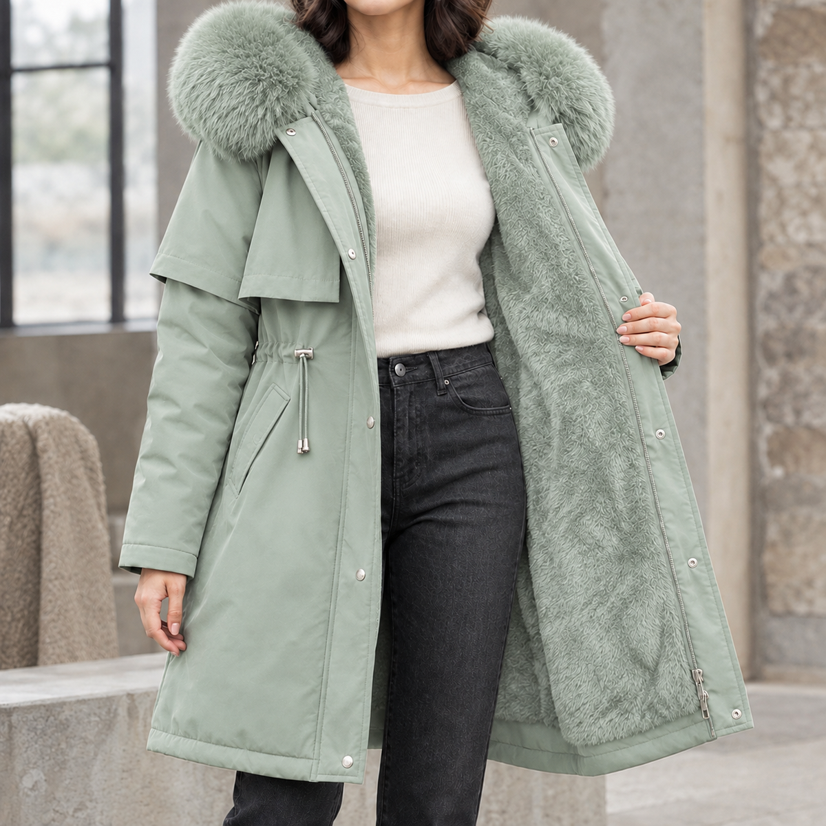 Agnes-Hope Hooded Coat
