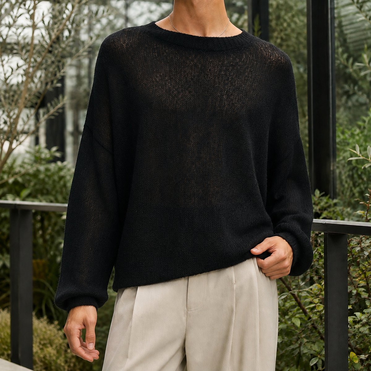 Orion Cashmere-Feel Sweater