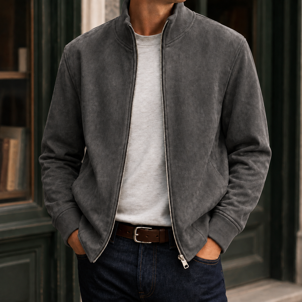 Zane-Miles Faux Suede Jacket