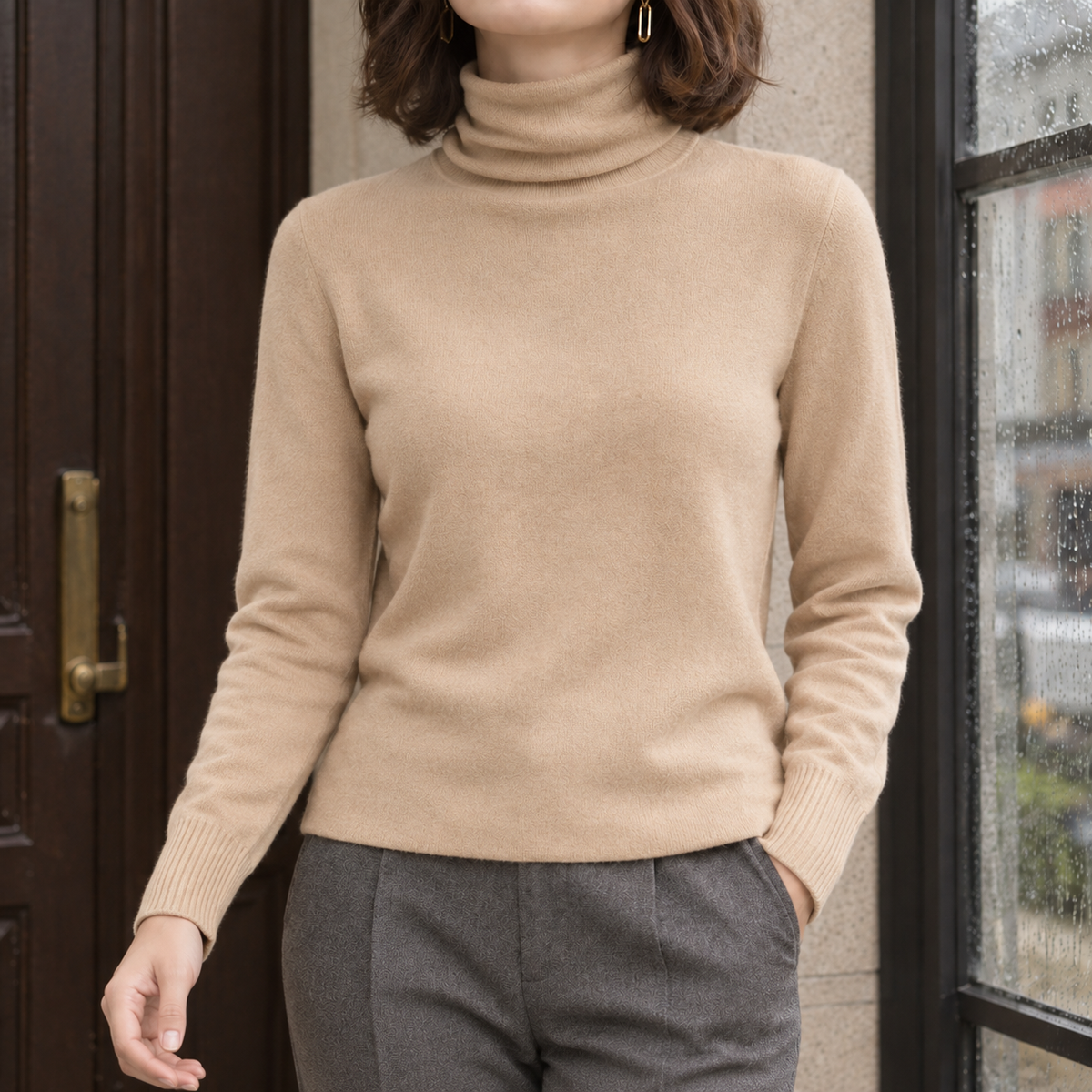 Arwen-Claire Wool Turtleneck Sweater